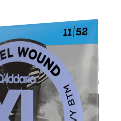 11-52 Medium Top/Heavy Bottom, XL Nickel Electric Guitar Strings
