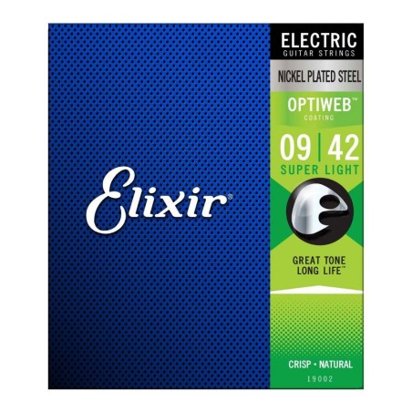 09- 42 Elexir  Optiweb Super Light - струни за електрическа китара